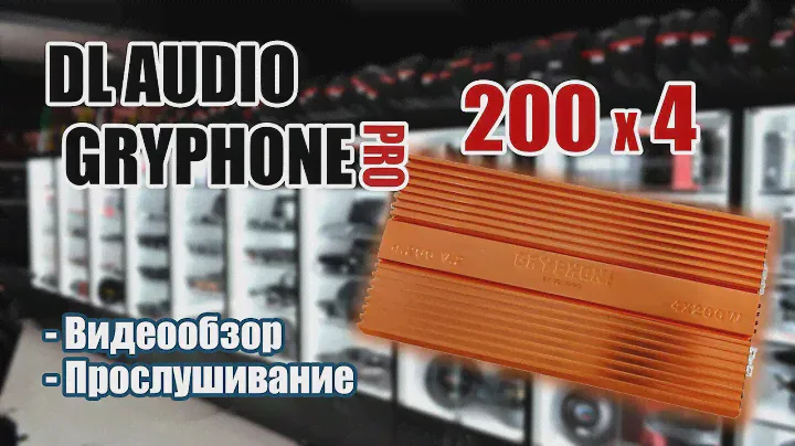 Распаковка, внешний видеообзор и прослушка DL Audio Gryphon Pro 4.200 v2